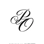 elegant-po-monogram-logo-black-260nw-2667063807
